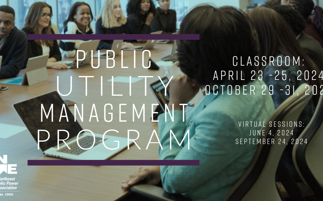 Public Utility Management Program (PUMP) – Virtual Session II